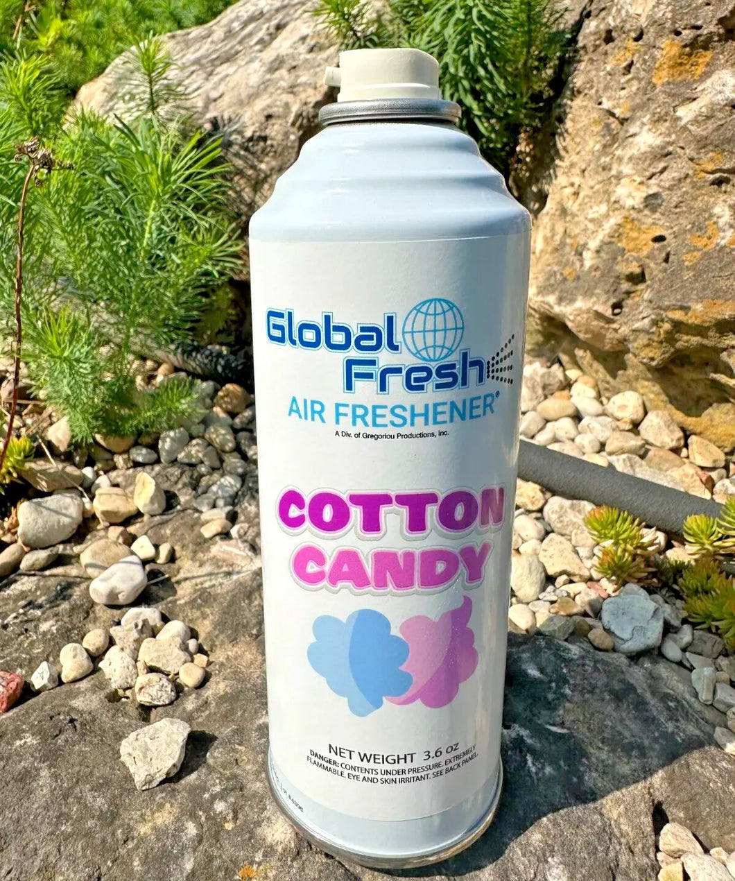 Air Freshener, State Fair Cotton Candy, 3.6 fl. oz., Aerosols, Global Fresh, Free Shipping