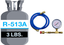 R513a, (Opeton XP10), 3 Lbs., Refrigerant, Professional Check & Charge-It Kit