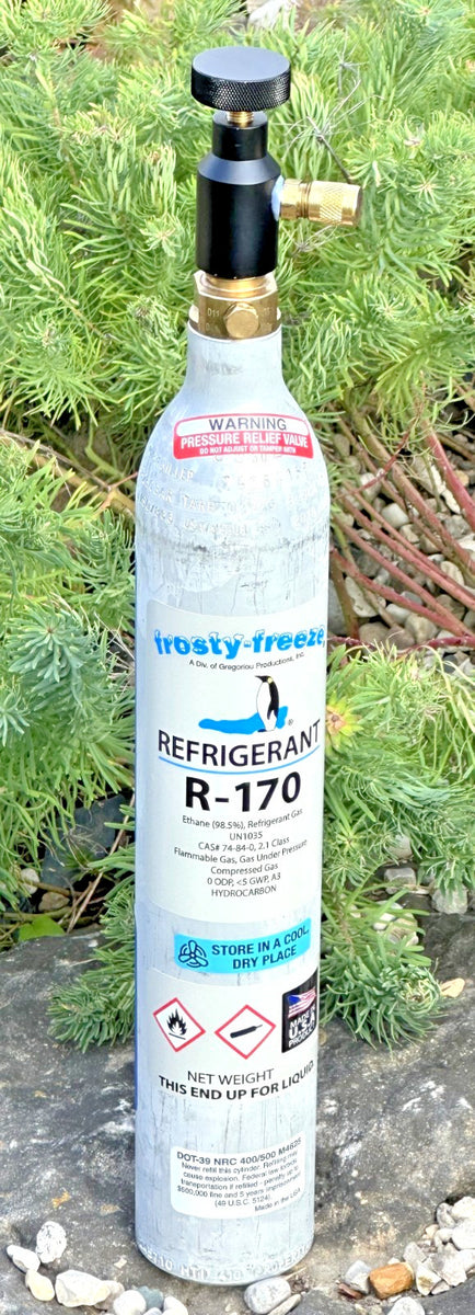 R170 Refrigerant 8 oz., Ultra-Low-Temperature, Replaces R13, R23, R503 ...