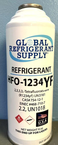 R1234yf, Refrigerant 8 oz. New Self-Sealing Can for Automotive Air Conditioning