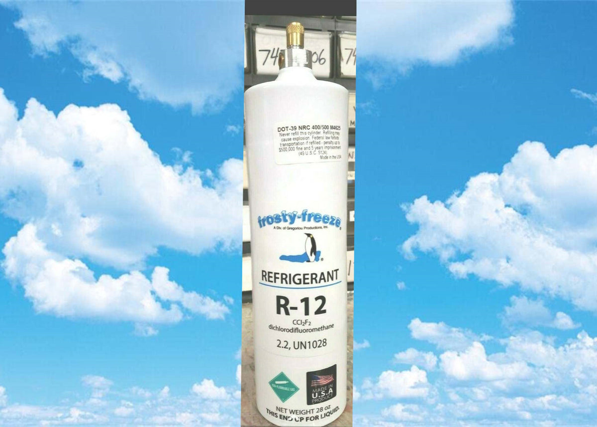 Refrigerant 12, R-12 Dichlorodifluoromethane, (1) Disposable 28 oz. Ca ...