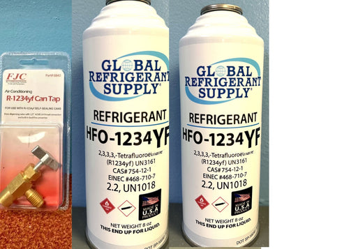 HFO, R1234yf Refrigerant Automotive A/C, 8 oz. Recharge Kit