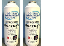 HFO, R1234yf, Refrigerant Automotive A/C, 2 Can Recharge Kit with Taper