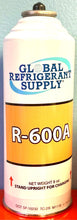 R-600a, 6 oz., Refrigerant "K28" 7/16" Self Sealing, Upright-LIQUID Dispensing