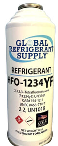 R1234yf, Refrigerant 8 oz Self-Sealing Can for Automotive A/C