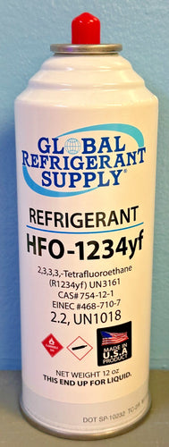 R1234yf, Refrigerant,  LARGE Can, 12 oz. for  Automotive Air Conditioning