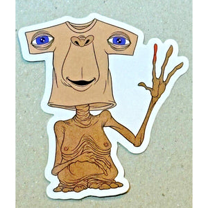 ET Phone Home Extraterrestrial Alex Pardee Sticker Street Art, Rare Collectable