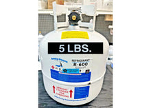 R600a, Isobutane, 5 Lb. Can, Factory Sealed, Cylinder, On/Off Y-Valve