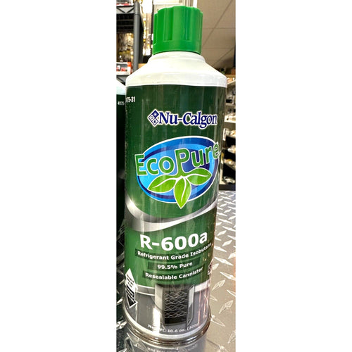 R-600a, Nu-Calgon Refrigerant Grade 99.5% Purity Resealable Canister 10.6 oz