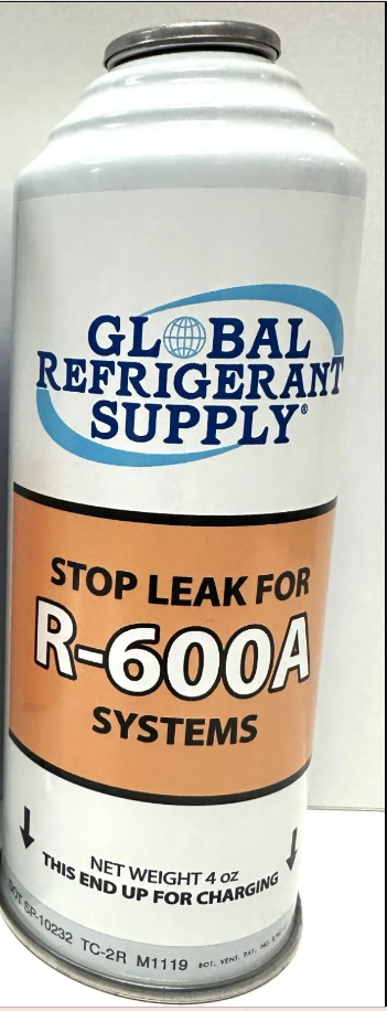 R600a, Stop Leak Charge, 4 oz. Can, System Sealer Leak Stop For R600a Systems