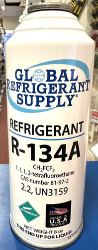 R134a, 4 oz. Can R-134a Refrigerant New Style Self Sealing Can