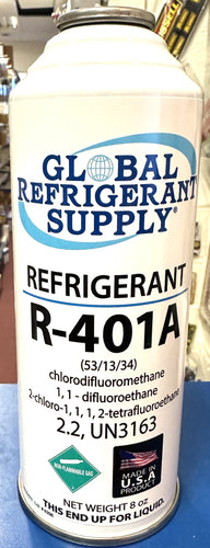 R401a, R-401a, 401a, MP39, Refrigerant, New Style 8 oz. Self-Sealing Can