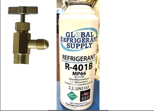 R401b, MP66, Refrigerant, 8 oz. Self-Sealing Can, Taper