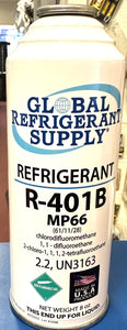 R401b, R-401b, 401b, MP66, Refrigerant, New Style 8 oz. Self-Sealing Can