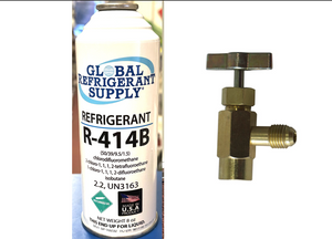 R414b, HOT SHOT Refrigerant, 8 oz. Self-Sealing Can & K28 Taper