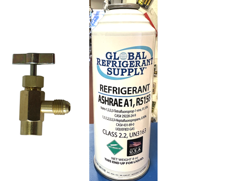 R515b, 8 oz. Can & Taper, ASHRAE & EPA Approved Drop-in Replacement For R134a