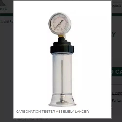 CARBONATION TESTER ASSEMBLY LANCER # 54-0007/02