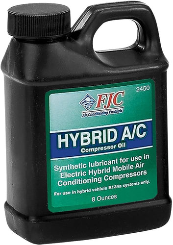 HYBRID Automotive A/C Lubrication Oil High-Efficiency, 8 oz. Sealed, #2450