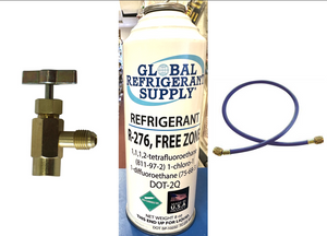 FREEZONE, R420a/276 Refrigerant, 8 oz., & Taper, Hose, EPA Accepted, Non-Flammable, Non-Toxic