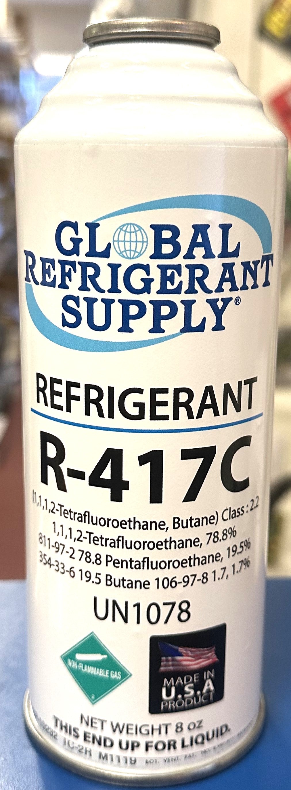 R417c, a.k.a., HOT SHOT II, Refrigerant, 8 oz. Self-Sealing Can