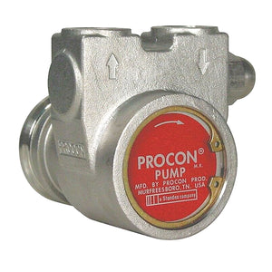 PROCON Rotary Vane Pump: 3/8" Inlet/Outlet NPTF", 154 GPH Max. Flow (GPH)