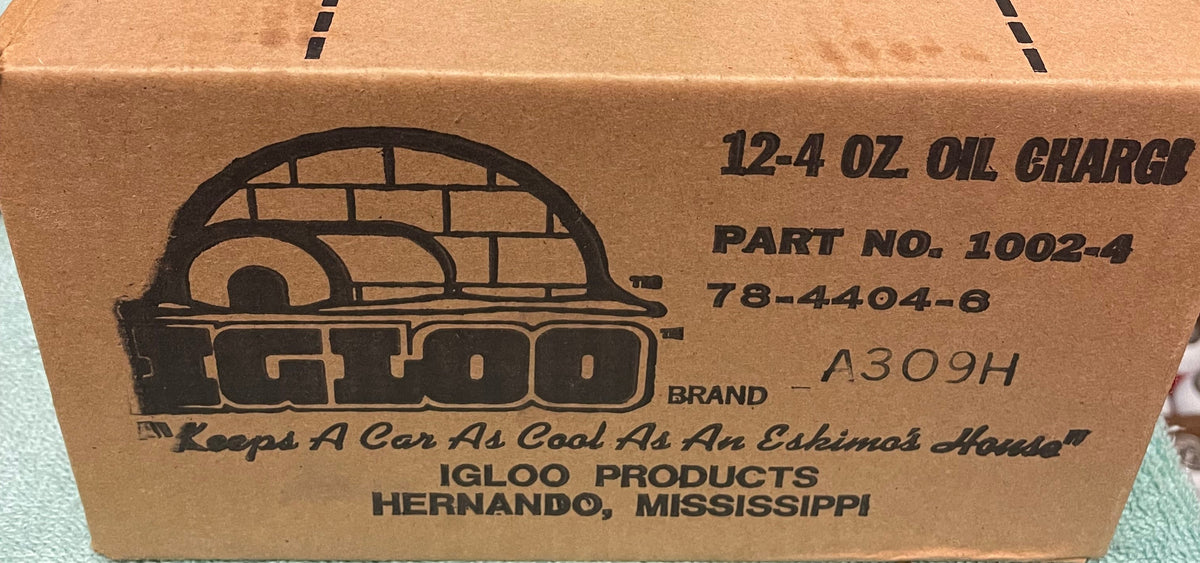 R12 Refrigerant Oil Charge, IGLOO Air Conditioner FREON 12, (12) 4 oz
