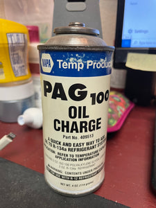 PAG Oil Charge, NAPA Temp Products, 4 oz. Can Part# 409513