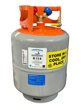 R114, Refrigerant, 30 Lbs. Cylinder Liquid/Vapor Valves