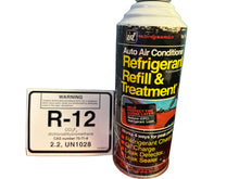 R12 Refrigerant, 15 oz. Can, Interdynamics Auto A/C Refill & Treatment