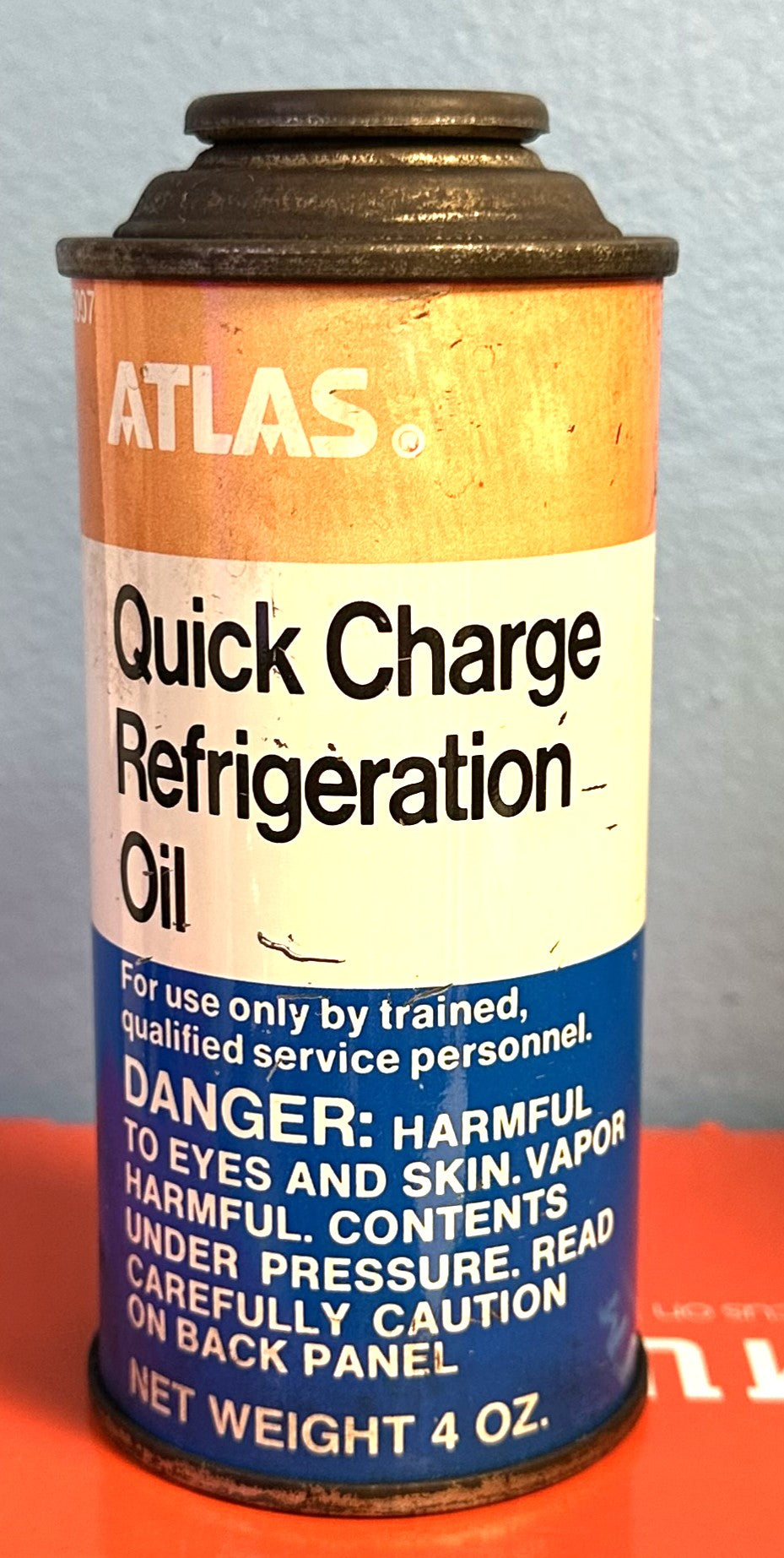 R12 Refrigerant, 4 oz. Oil Charge, ATLAS, 2 oz. 525 Viscosity Oil & 2 ...