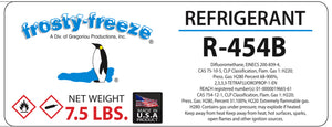 R454b Refrigerant, 7.5 Lb., 120 oz., Replaces R410a in New Equipment Designs