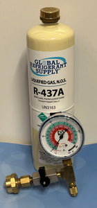 R437a, aka MO49, R12 Refrigerant Replacement, 12 oz. CGA600 Taper Gauge