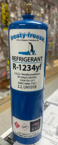 R1234YF Refrigerant Large 16 oz. Can, 1/4