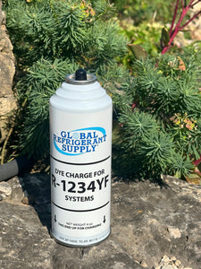 R1234YF Refrigerant with UV Dye, Leak Locator, 4 oz. Can