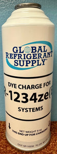 R1234YF, R1234ze(E) Refrigerant with UV Dye, Leak Locator, 4 oz. Can