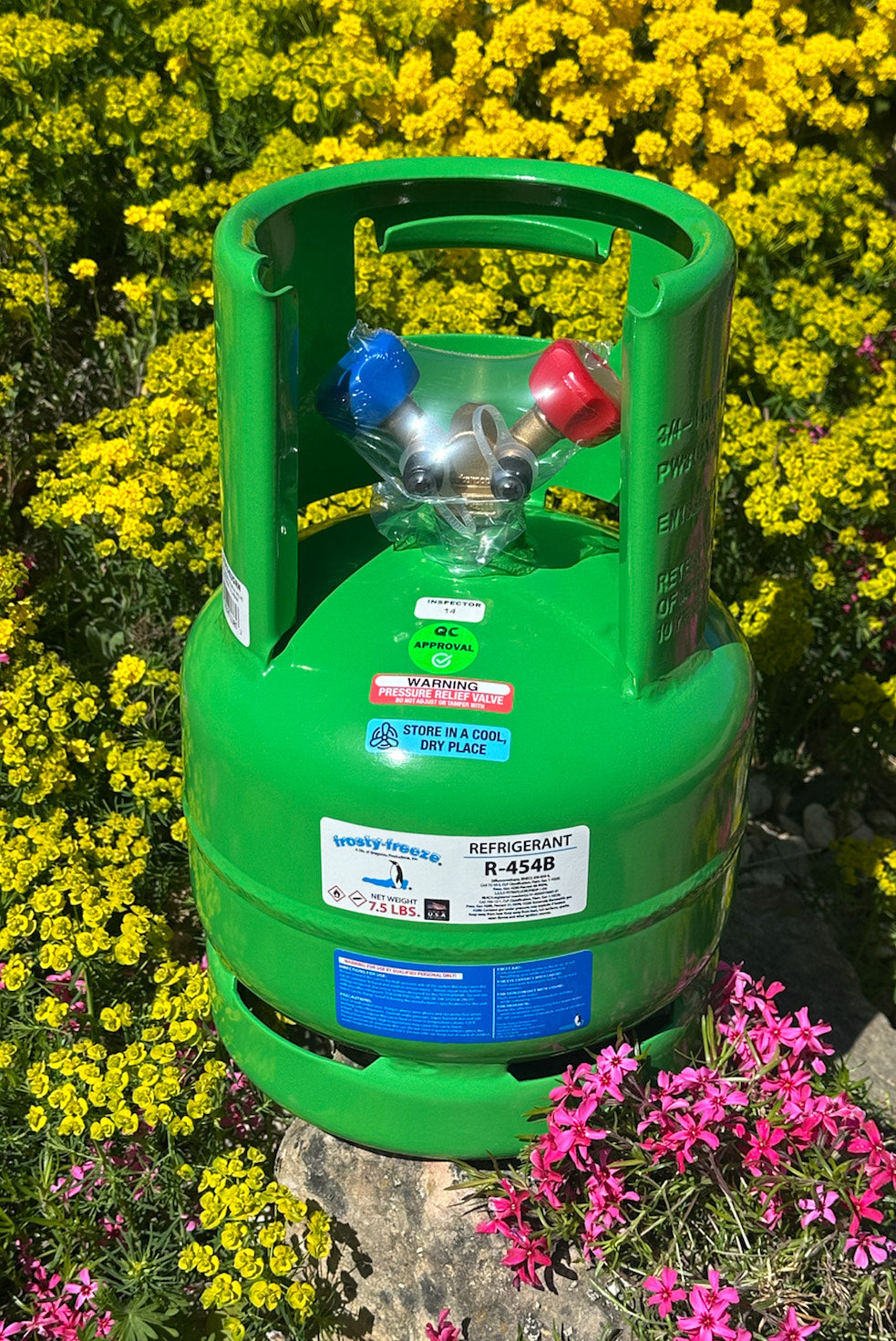 R454b, 5 Lbs., Refrigerant, Reusable DOT Approved Cylinder – Frosty ...