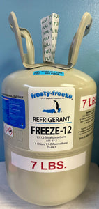 FREEZE 12, R-12, R12 REPLACEMENT, NON-FLAMMABLE NO CFC'S, 7 Lb. Cylinder
