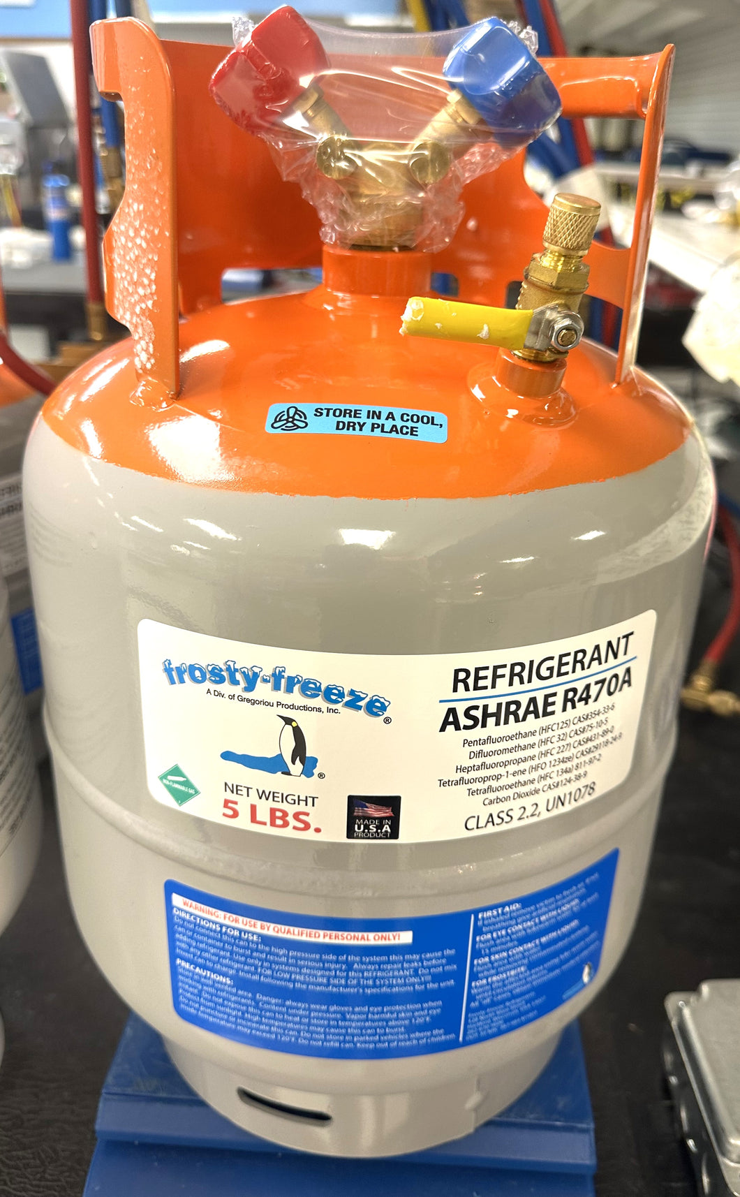 R470a (HFO) 5 lb. A1-ASHRAE Certified, EPA SNAP Approved Replacement A/C Coolant