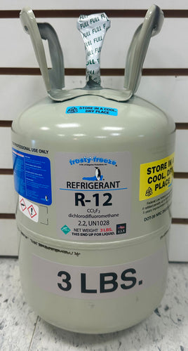 R12 Refrigerant 3 Lbs. Virgin Factory Sealed Fast Same Day Shipping