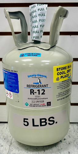 R12 Refrigerant 5 Lbs. Virgin Factory Sealed Fast Same Day Shipping