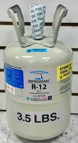 R12 Refrigerant 3.5 Lbs. Virgin Factory Sealed Fast Same Day Shipping