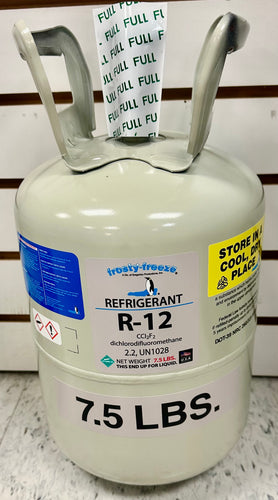 R12 Refrigerant 7.5 Lbs. Virgin Factory Sealed Fast Same Day Shipping