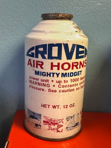 R12 Dichlorodifluoromethane Freon Refrigerant 12 oz. Can Grover Air Horns
