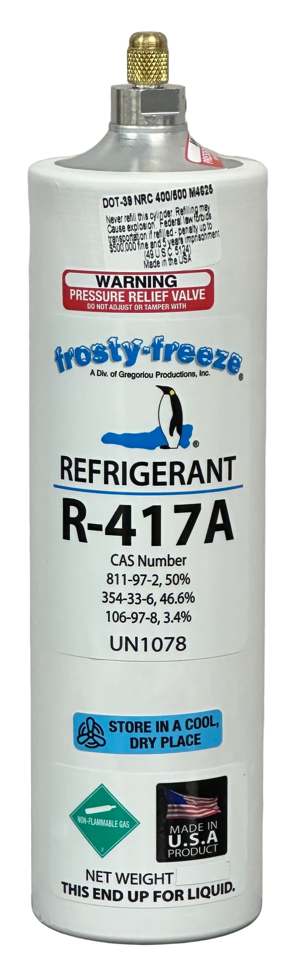 R417A, Refrigerant (MO59), 28 oz. Can 1/4