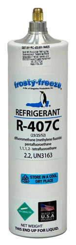 R407c, Refrigerant, 8 oz., Factory Fresh & Sealed, Fast Same Day Shipping