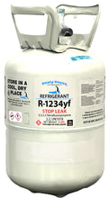 R1234yf, 10 Lbs., "STOP LEAK", Refrigerant Mobile A/C Check & Charge-It Gauge