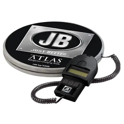 JB INDUSTRIES Charging Scale 220 Lb. Max. Built-In Display LCD Display