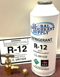 R12 Refrigerant, 8 oz. Can with K28 Can Taper