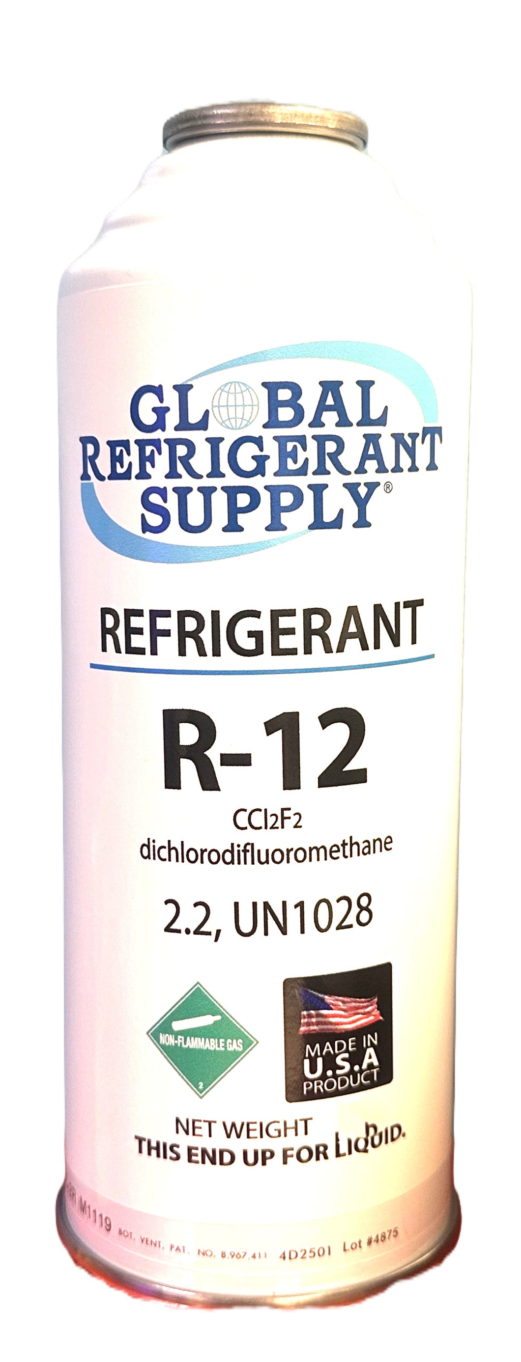 ダイフロン-12 R12 Refrigerant, 12 oz. Can with New Style Self-Sealing Top K28