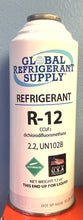 R12 Refrigerant, 12 oz. Can, Dichlorodifluoromethane, R-12